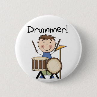 Bóton Redondo 5.08cm Baterista - camiseta e presentes masculinos