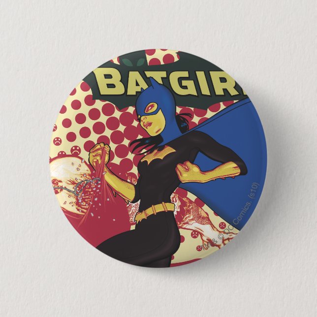 Bóton Redondo 5.08cm Batgirl (Frente)