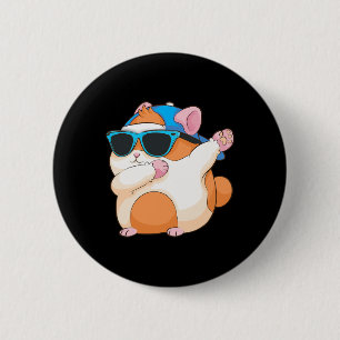 Bóton Redondo 5.08cm Batida Batida Engraçada De Hamster Famoso Dança De