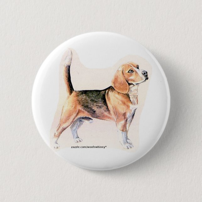 Bóton Redondo 5.08cm Beagle (Frente)