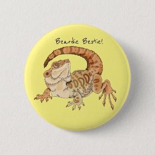 Bóton Redondo 5.08cm Beardie Bestie!