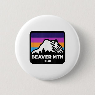 Bóton Redondo 5.08cm Beaver Mountain Utah Esquiando Snowboard Family Sk