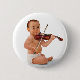 Bóton Redondo 5.08cm Bebê do violino