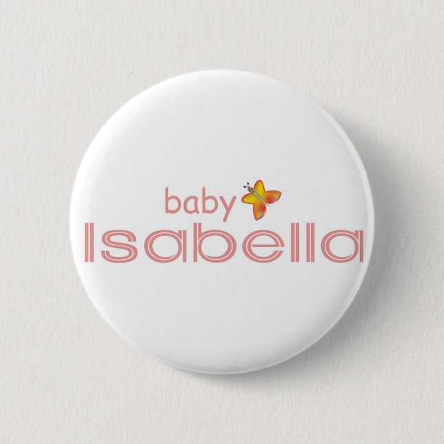 Bóton Redondo 5.08cm Bebê Isabella (Frente)