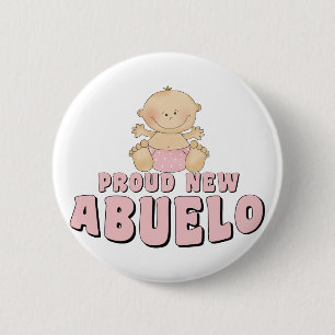Bóton Redondo 5.08cm Bebé NOVO ORGULHOSO de ABUELO