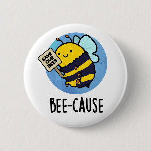 Bóton Redondo 5.08cm Bee Causa Policial Inseto De Bee Pun