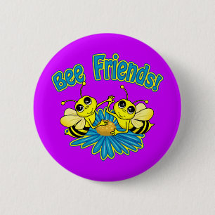 Bóton Redondo 5.08cm Bee Friends