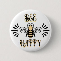Bee Happy | Vintage Colors Honey Bee
