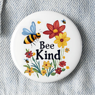 Bóton Redondo 5.08cm Bee Kind