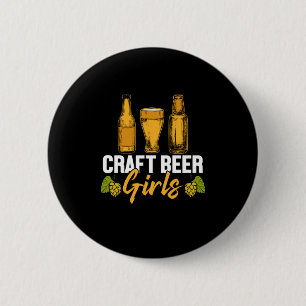Bóton Redondo 5.08cm Beer Drinker Artesanato Beer Girls Aniversário
