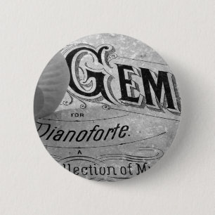 Bóton Redondo 5.08cm Begonia Gems Pianoforte