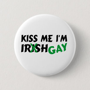 Bóton Redondo 5.08cm Beije meu gay Im