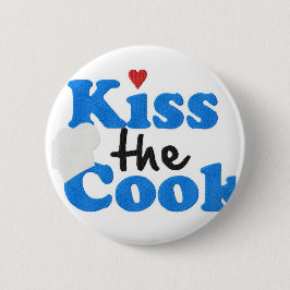 Bóton Redondo 5.08cm Beije o cozinheiro