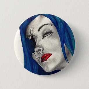 Bóton Redondo 5.08cm Bela Gótico Fantasy Original Art