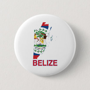 Bóton Redondo 5.08cm Belize Map