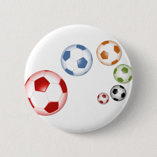 Bóton Redondo 5.08cm Belo conjunto de bolas de futebol