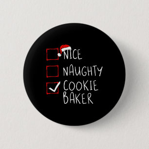 Bóton Redondo 5.08cm Belo Cookie Baker Lista de Natal Papais noeis Cla