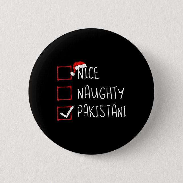 Bóton Redondo 5.08cm Belo Patrimônio Paquistanês do Natal (Frente)