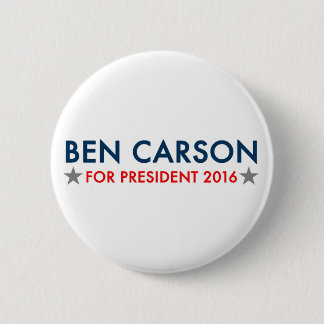 Bóton Redondo 5.08cm Ben Carson para o botão do presidente 2016