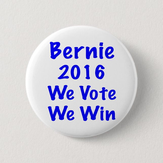 Bóton Redondo 5.08cm Bernie 2016 (Frente)