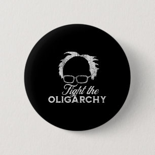Bóton Redondo 5.08cm Bernie Aoc 2028 Luta Contra Oligarchy Bernie Sande