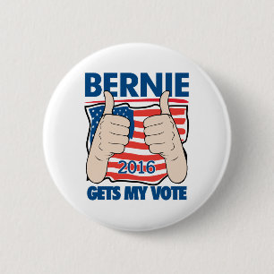 Bóton Redondo 5.08cm Bernie obtem minha campanha 2016 das máquinas de