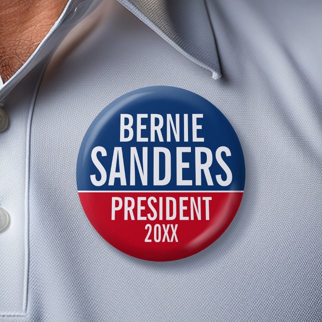 Bóton Redondo 5.08cm Bernie Sanders 2020 Campaign - pode editar nome/co (Bernie Sanders Button)