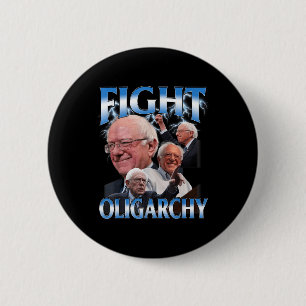 Bóton Redondo 5.08cm Bernie Sanders Engraçado Lança Oligarchy
