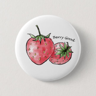 Bóton Redondo 5.08cm Berry Good Fun - Strawberry Delight