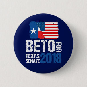 Bóton Redondo 5.08cm Beto O'Rourke para a eleição 2018 do Senado de