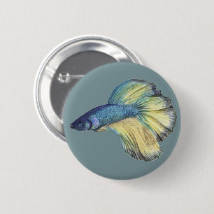 Bóton Redondo 5.08cm Betta Fish Button