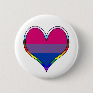 Bóton Redondo 5.08cm Bi Pride Heart