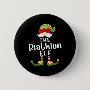 Bóton Redondo 5.08cm Biathlon Elf Group Christmas Funny Pajama