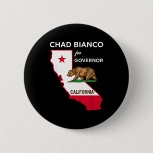 Bóton Redondo 5.08cm Bicanco 2026 Chad Bianco Governador Da Califórnia