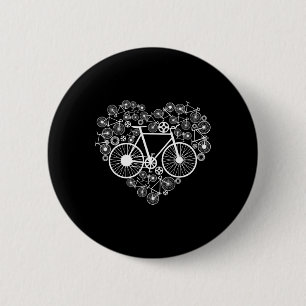Bóton Redondo 5.08cm Bicicletas Coração Fofo Mtb Estrada Corrida Ciclis