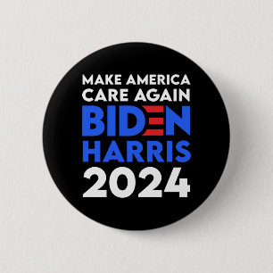 Bóton Redondo 5.08cm Biden / Harris - 2024 - Torne a América mais atent