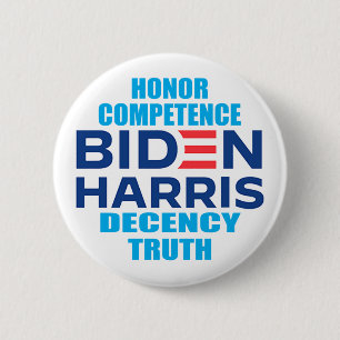 Bóton Redondo 5.08cm Biden Harris Honor