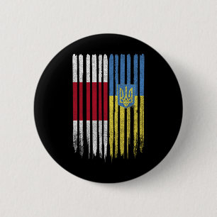 Bóton Redondo 5.08cm Bielorrússia Ucrânia Bandeira bielorrussa ucranian