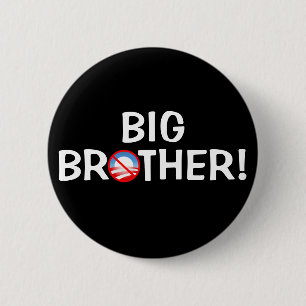 Bóton Redondo 5.08cm Big brother! - Obama