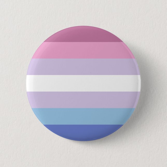 Bóton Redondo 5.08cm Bigender Pride Flag Keramik (Frente)