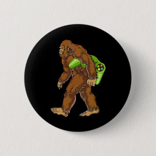 Bóton Redondo 5.08cm Bigfoot engraçado jogador Sasquatch Video Games Ho