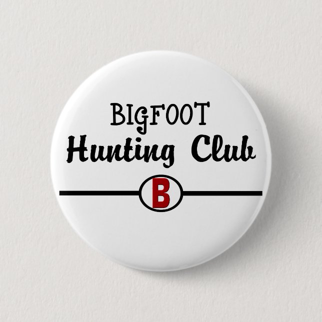 Bóton Redondo 5.08cm Bigfoot Hunting Club (Frente)