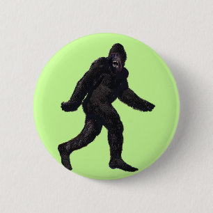 Bóton Redondo 5.08cm Bigfoot Sasquatch Yetti