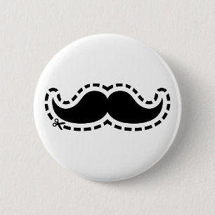 Bóton Redondo 5.08cm Bigode cortado