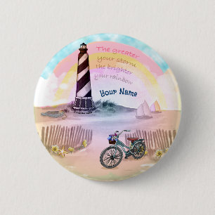 Bóton Redondo 5.08cm Bike Stormy Lighthouse