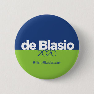 Bóton Redondo 5.08cm Bill de Blasio 2020