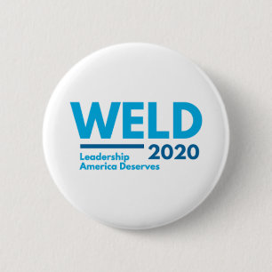 Bóton Redondo 5.08cm Bill Weld para Presidente 2020