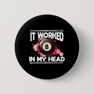 Bóton Redondo 5.08cm Billiards 8 Ball Piscina Player Funcionou 8 Na Min