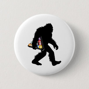 Bóton Redondo 5.08cm Billiards Bigfoot Com Sasquatch Piscina Snooker