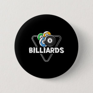 Bóton Redondo 5.08cm Billiards Rack Billiard Player Snooker 8 Ball Cue